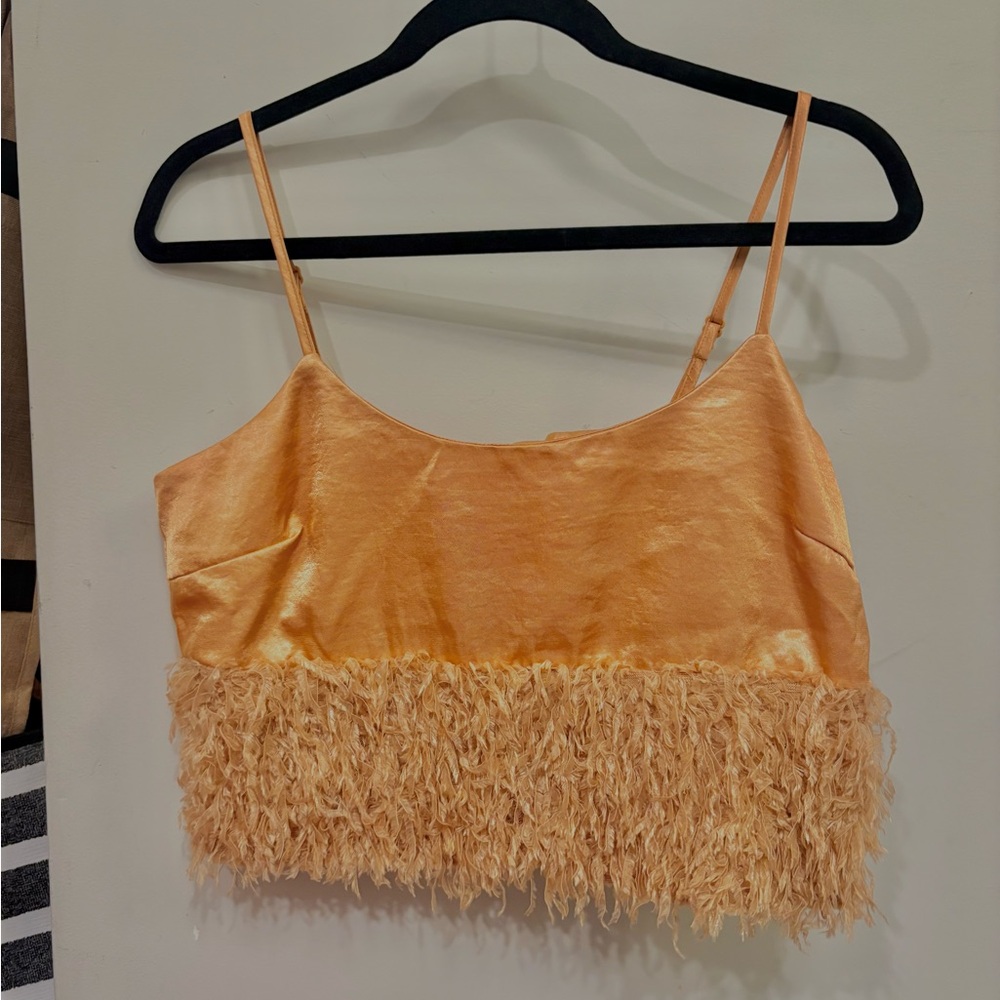 Nasty Gal Feather Top